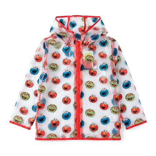 Image of Sesame Street, TMNT, Paw Patrol, Toddler and Kids Rain Jacket, Girls Rain Coat With Hood, Clear, Boys Rain Poncho 2-7