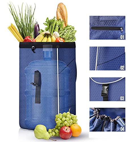 Einkaufstrolley,Grosse KapazitäT Einkaufsroller Treppensteiger Handwagen Multifunktional Abnehmbare Tasche Handwagen für… – Bild 3