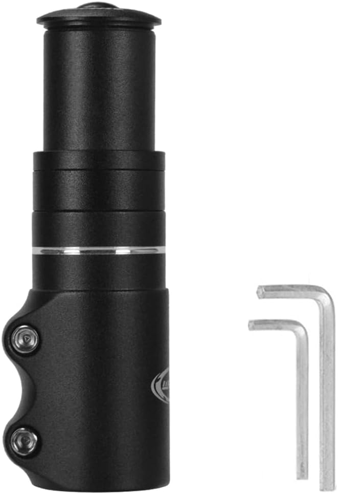 CYSKY Bike Stem Riser Bicycle Handlebar Extender 1 1/8 inch Aluminium Alloy Adjustable Handlebar Riser Adapter for Mountain Bike, Road Bike, MTB, BMX, Fixie