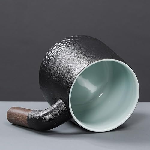 Miniatura 3 de Juego de cafetera negra hecha a mano, jarra de café de cerámica a prueba de calor ACM01B