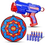Shooting Games Toys for Nerf Gun Party, Shooting Targets with Toy Guns 10 Foam Darts Kids Outdoor Indoor Toys for Birthday Easter Xmas Gifts for 4 5 6 7 8 9 10+ Year Old Boys Kids