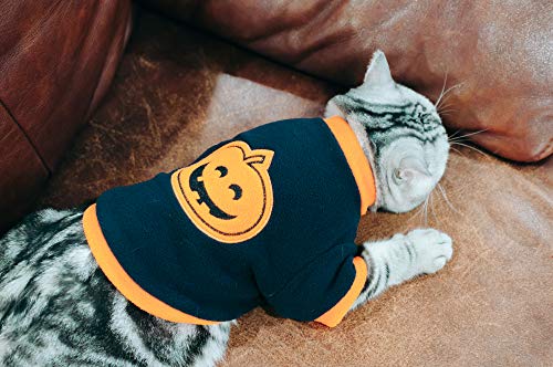 最安値 ペット服 ハロウィン仮装 スウェット 犬 猫 カボチャ 柔らかい かわいい 防寒春秋冬服 お散歩お出かけウェア Cloth 009jp S S の価格比較
