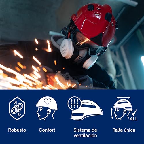 Casco Dräger HPS 3500 ajustable: Seguridad premium con gafas para minería 5