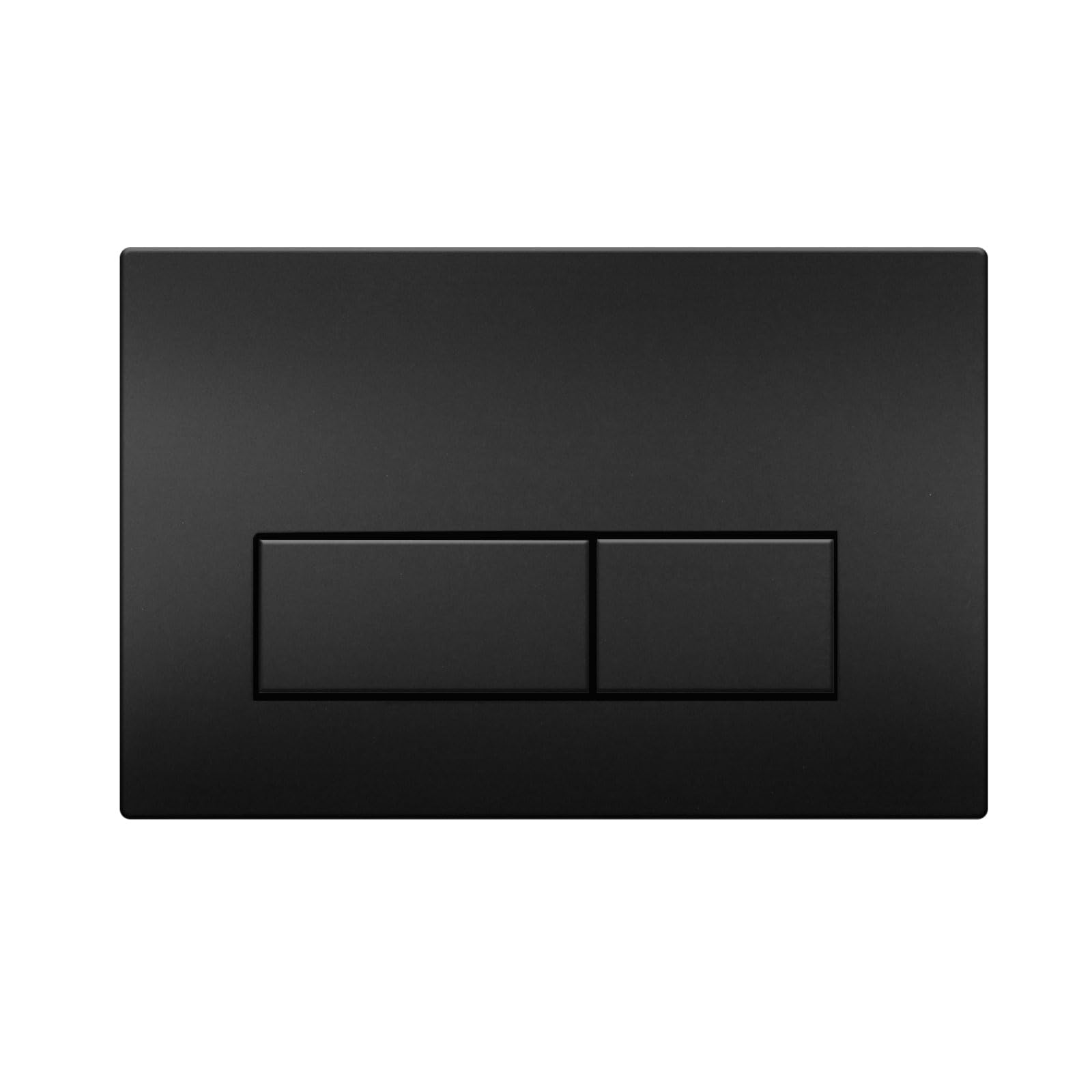Placca di Comando WC, Compatibile con Geberit Sigma, UP300 e UP320, Piastra Doppio Scarico, Dimensioni 246×164 mm, Completa di Set di Leve di Scarico e Telaio di Montaggio,Opaco(Nero).