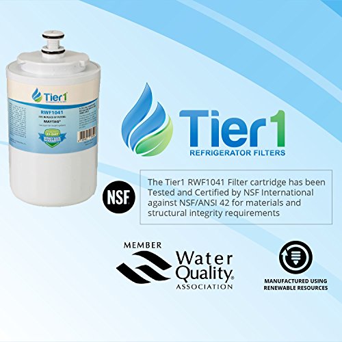 Tier1 Ukf7003 Refrigerator Water Filter 2-Pk | Replacement For Maytag Ukf7002Axx, Ukf7003Axx, Whirlpool Edr7D1, Ukf7002, Ukf7001, Ukf7001Axx, Ukf6001, Ukf5001, Wsm-1, Wf288, Fridge Filter #TOP6