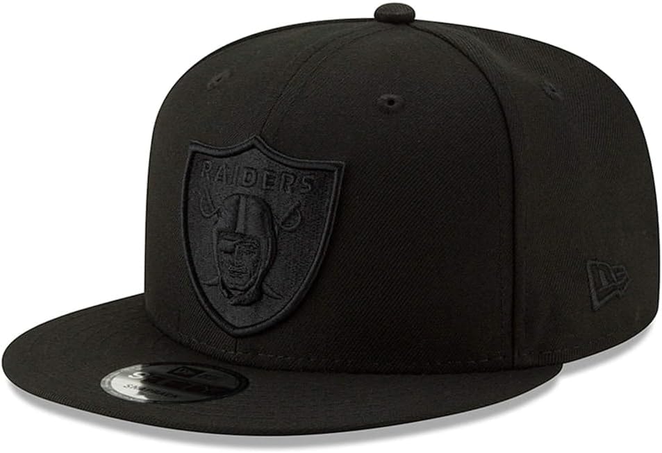 NFL 9FIFTY Black On Black Adjustable Snapback Hat Cap One Size Fits All