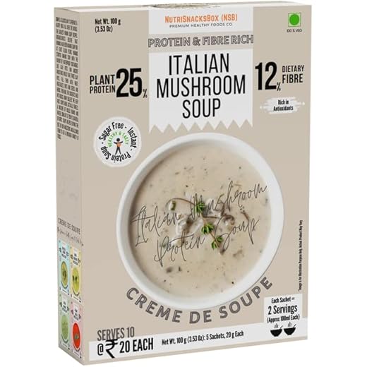 Nutrisnacksbox Italian Mushroom Soup and Granola Protein Coo