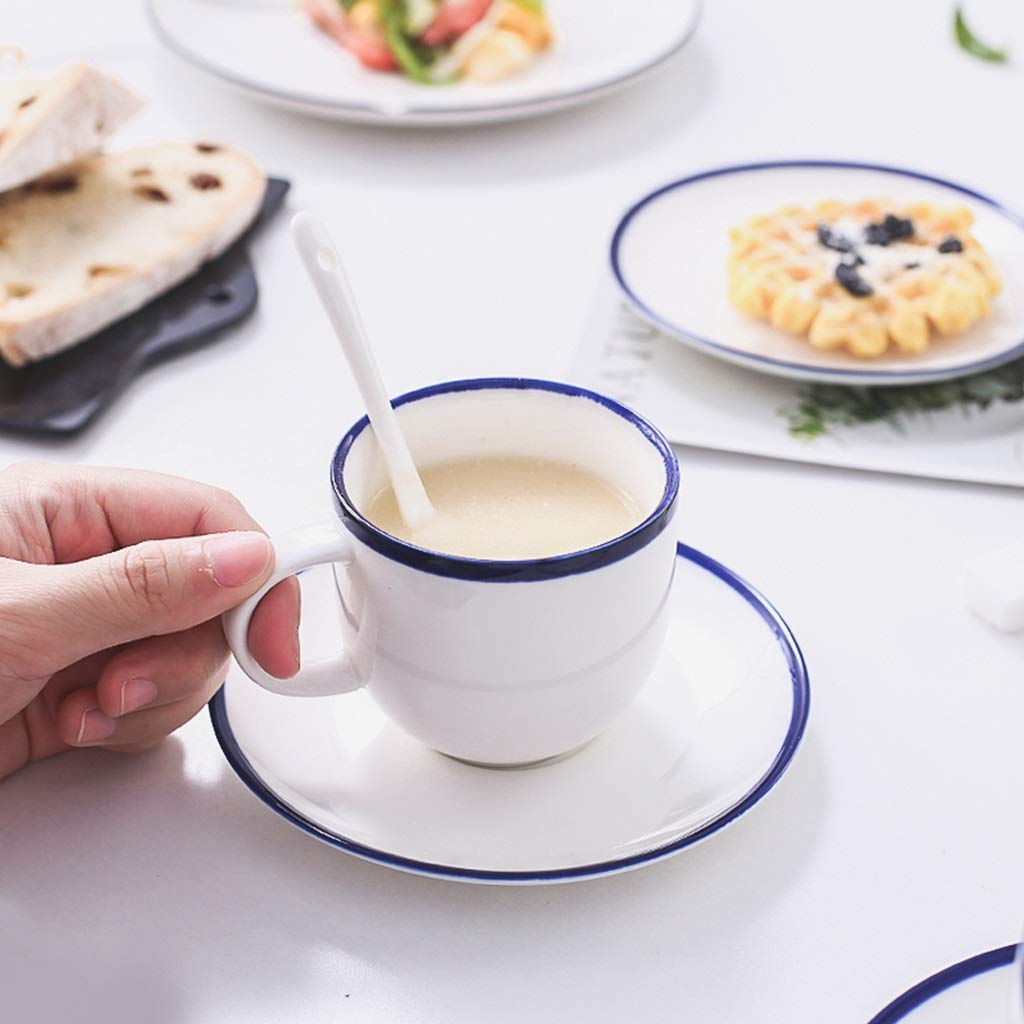 Zestaw filiżanek Styl Ceramiczna filiżanka do kawy Dom Salon Popołudniowa filiżanka kawy Zestaw filiżanek i spodków do kawy