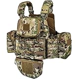 YAKEDA Outdoor Removable CS Training Vest, Molle Breathable Training Quick Adjustable Game Vest (US, Alpha, One Size, Regular, Regular, CP2.0)