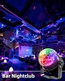 Mslitely 3-częściowy zestaw świateł dyskotekowych na imprezę, kula dyskotekowa ABS, lampa stroboskopowa DJ-a, nadaje się na wesela/karaoke/przyjęcia urodzinowe.