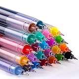 Colored pen rollerball pens fine point smooth writing gel pens 24PCS Assorted color pens for journaling supplies Sketching Note taking Coloring Drawing & Detailing Office Art Back to School Supplies