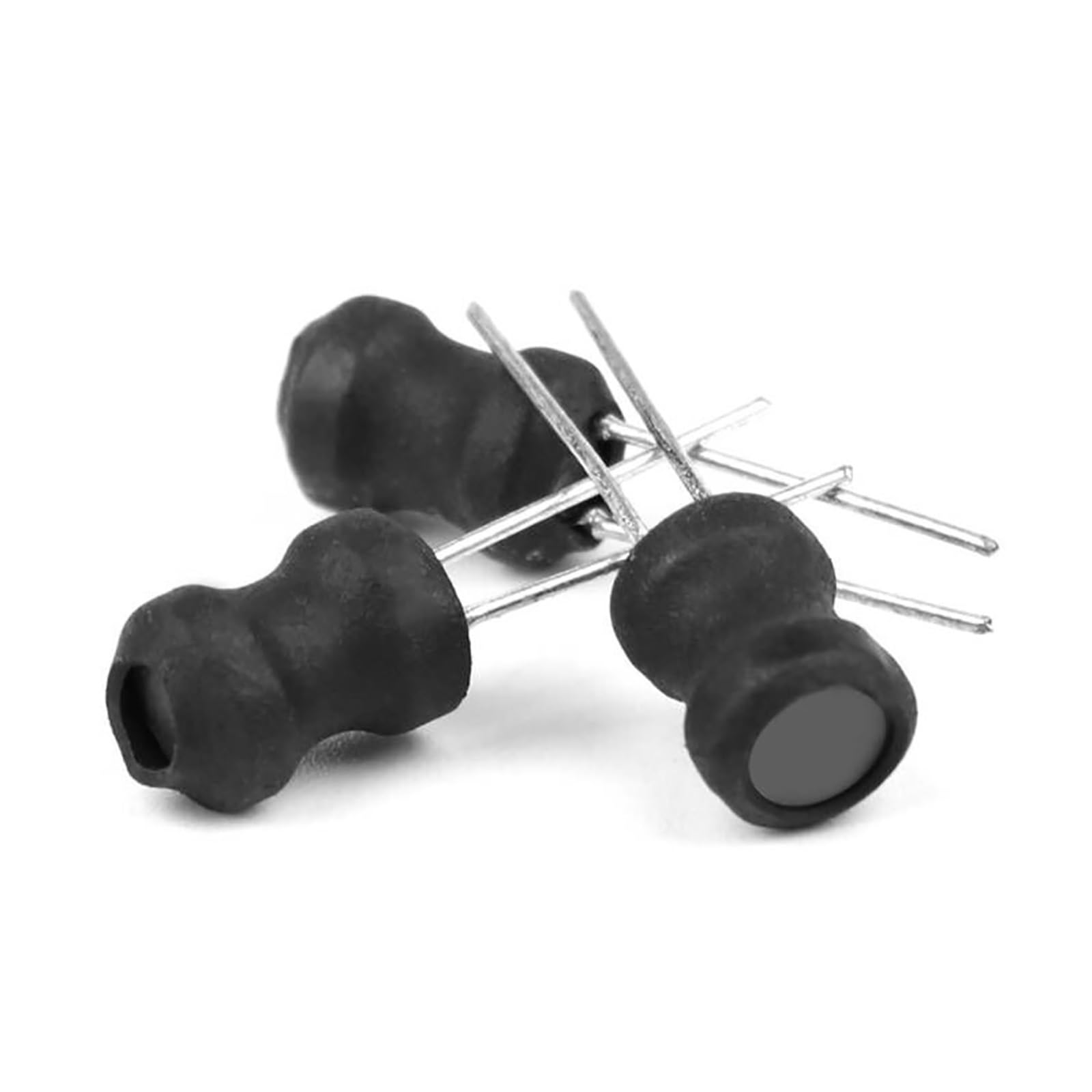 20 Pieces DIP Power Inductor 4x6 6x8 8x10 9x12 10x16 I-Shaped ferrite core Copper Coil Inductor Copper Coil 2.2UH-100MH (Size : 4x6mm 1MH)