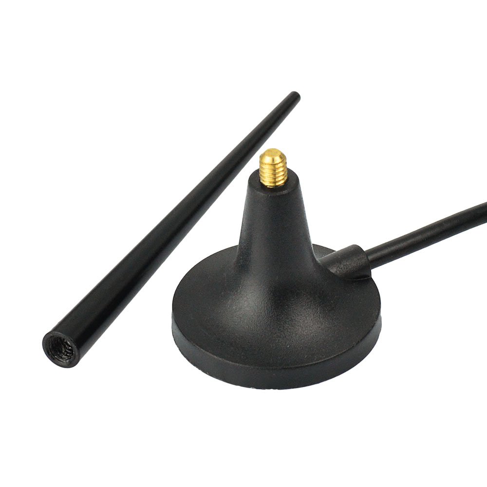 Eightwood Antenna Esterna 4g SMA Maschio Adattatore LTE Esterna Wireless 3.5dbi Magnetico GPS gsm Antenna SMA con Cavo 300CM 9.8ft Compatibile per 3G 4G WiFi Router gsm UMTS Huawei ZTE MF60 MF821D