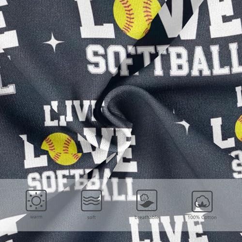 ODAWA Live Love Softball Toddler Briefs Cotton, Tag-Free Comfort 2T Underwear3