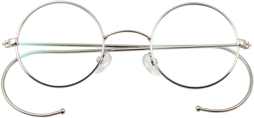 Agstum Retro Round Optical Rare Wire Rim Glasses Frame A2010