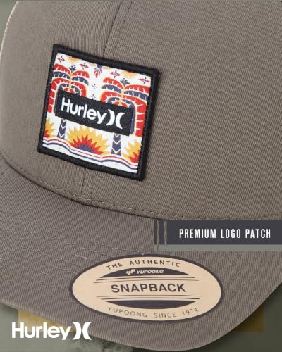 Image of Hurley Men's Caps - Fairway Trucker Mesh Baseball Cap - Snap Back Hats for Men