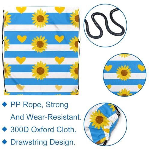 Lot de 2 sacs à dos avec cordon de serrage bleu et multicolore taille unique - 2