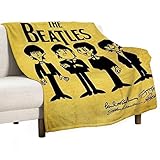 ZJLOVECPP Beatles Flannel Blanket,Soft Lightweight Throw Blanket Microfiber Cozy Warm Fuzzy Throw...