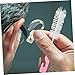 Mikinona 5Pcs Hearing Aid Cleaning Brushes with Comfortable Grip Small Tube Brush for Earwax and Debris Removal Multi-Functional Handheld Kit for Hearing Aid Maintenance and Random Color