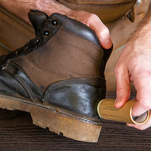 Rhino Wax - Boot Care Starter Kit - Leather Boot Oil (8 Oz) + Leather Boot Waterproofing Wax (2 Oz) + 1 Microfiber Towel - All-Weather Protection For Leather Work Boots, Hiking Boots, Or Cowboy Boots #TOP5