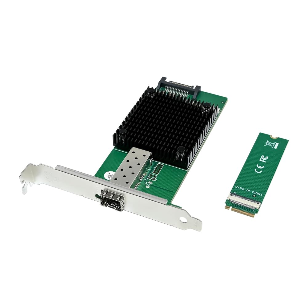 Scheda di rete Server M.2 B+M Key Scheda di rete NIC Ethernet SFP 10 GbE a Porta Singola 8 Canali per Sistema Linux Win10 FreeBSD