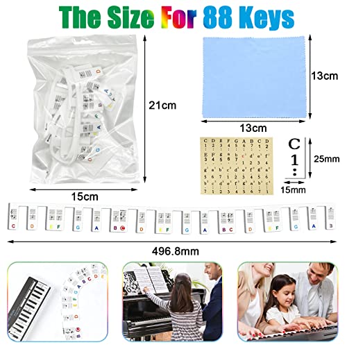 Étiquettes Amovibles En Silicone Pour Clavier De Piano Lot De 3 Notes Amovibles Colorée Autocollants Réutilisables Avec 88 Touches 1Pcs Chiffon Nettoyage 1Pcs Autocollant Note - Les Beatles, Paul McCartney, John Lennon, RIngo Starr, George Harrison Étiquettes Amovibles En Silicone Pour Clavier De Piano Lot De 3 Notes Amovibles Colorée Autocollants Réutilisables Avec 88 Touches 1Pcs Chiffon Nettoyage 1Pcs Autocollant Note – Image 4