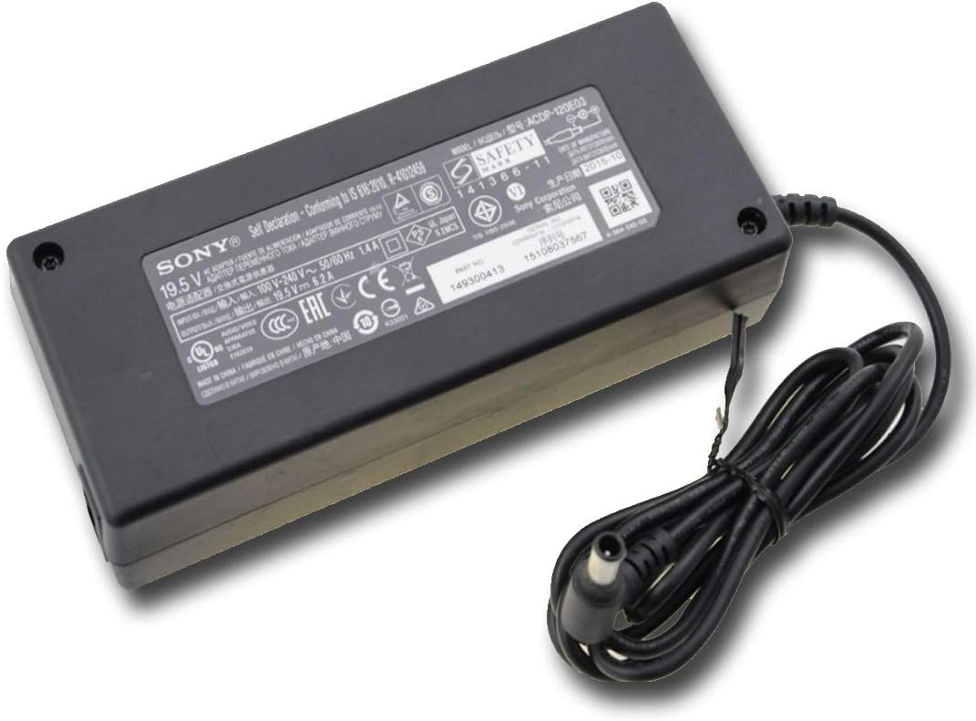 120W 19.5V AC Adapter Replacement Compatible for Sony ACDP-120N03 ACDP-120E03 ACDP120N03 ACDP120E03 LCD Monitor/TV 19.5VDC Power Supply Cord Charger