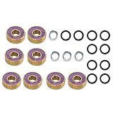 DAUERHAFT Leichtes Skateboardlager aus Aluminiumlegierung Verschleißfestigkeit Skateboardlager aus Metall Skateboardlager für Skateboards für Erwachsene