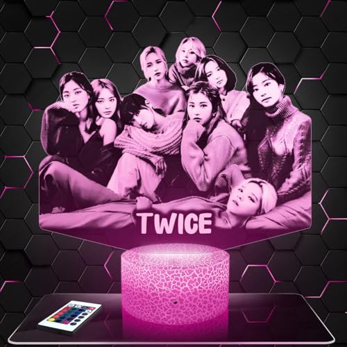 Lampephoto.fr - Lámpara 3D Twice Decoración Cuarto Chica Lámpara 3D Twice Objeto...