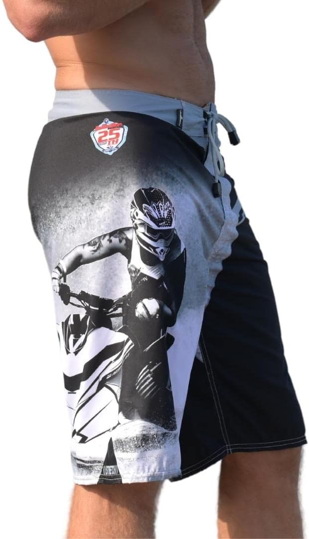 Jettribe Jet Ski Men's Board Shorts Heat Series Stand-up and Sitdown | Cargo Pocket | No Liner | Quick Dry