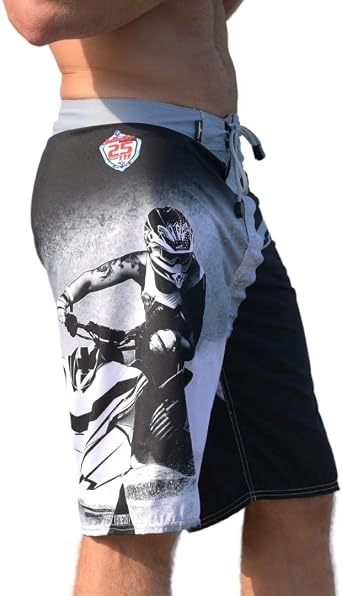 Jettribe Jet Ski Mens Board Shorts Heat Series Stand-up and Sitdown | Cargo Pocket | No Liner | Quick Dry