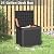 LHBGO 31 Gallon Deck Box, Resin Outdoor Storage Box, Waterproof and UV Resistant Deck Box, Lightweight Storage Box for Garden Tools, Pool Supplies