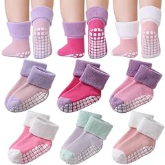 6 Pairs Girls Color -Non Slip