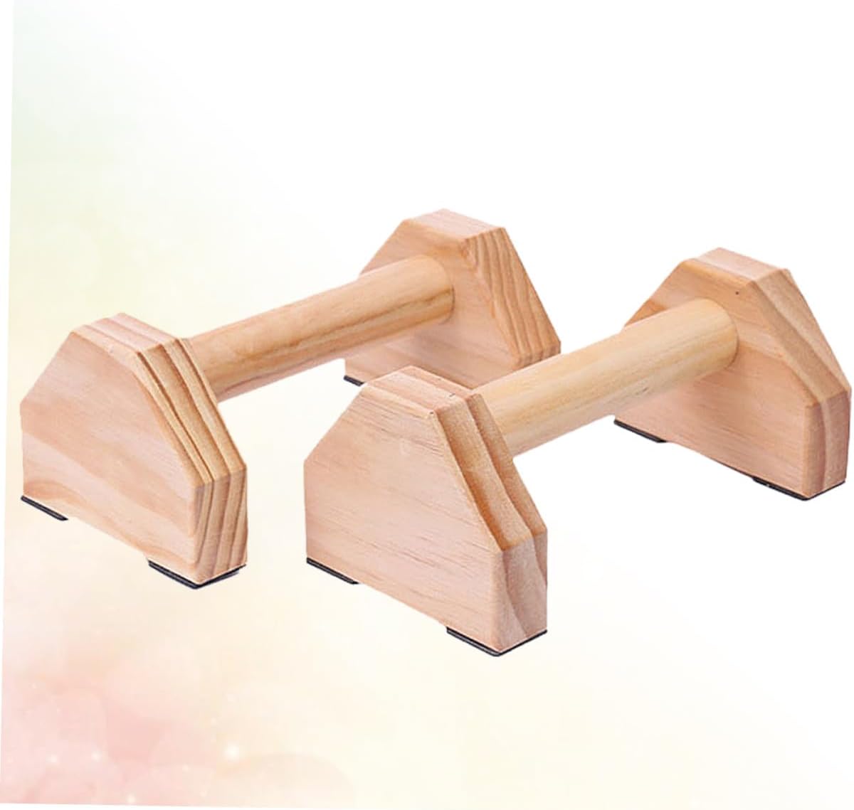 Solid Wood Push-up Bracket Handstand Bars 1 Pair Muscle Training Device Fitness Equipment Home Workout Calisthenics Stand for Strength Training