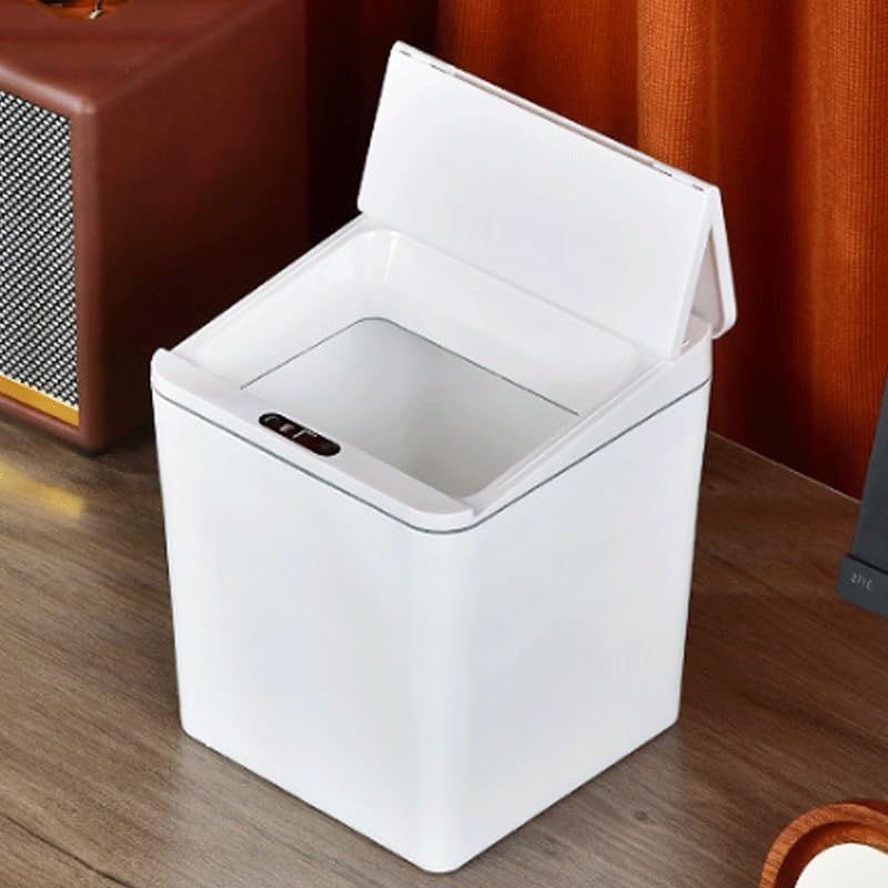 Induction Garbage Bin Intelligent Car Home Living Room Kitchen Desktop Storage ABS Material