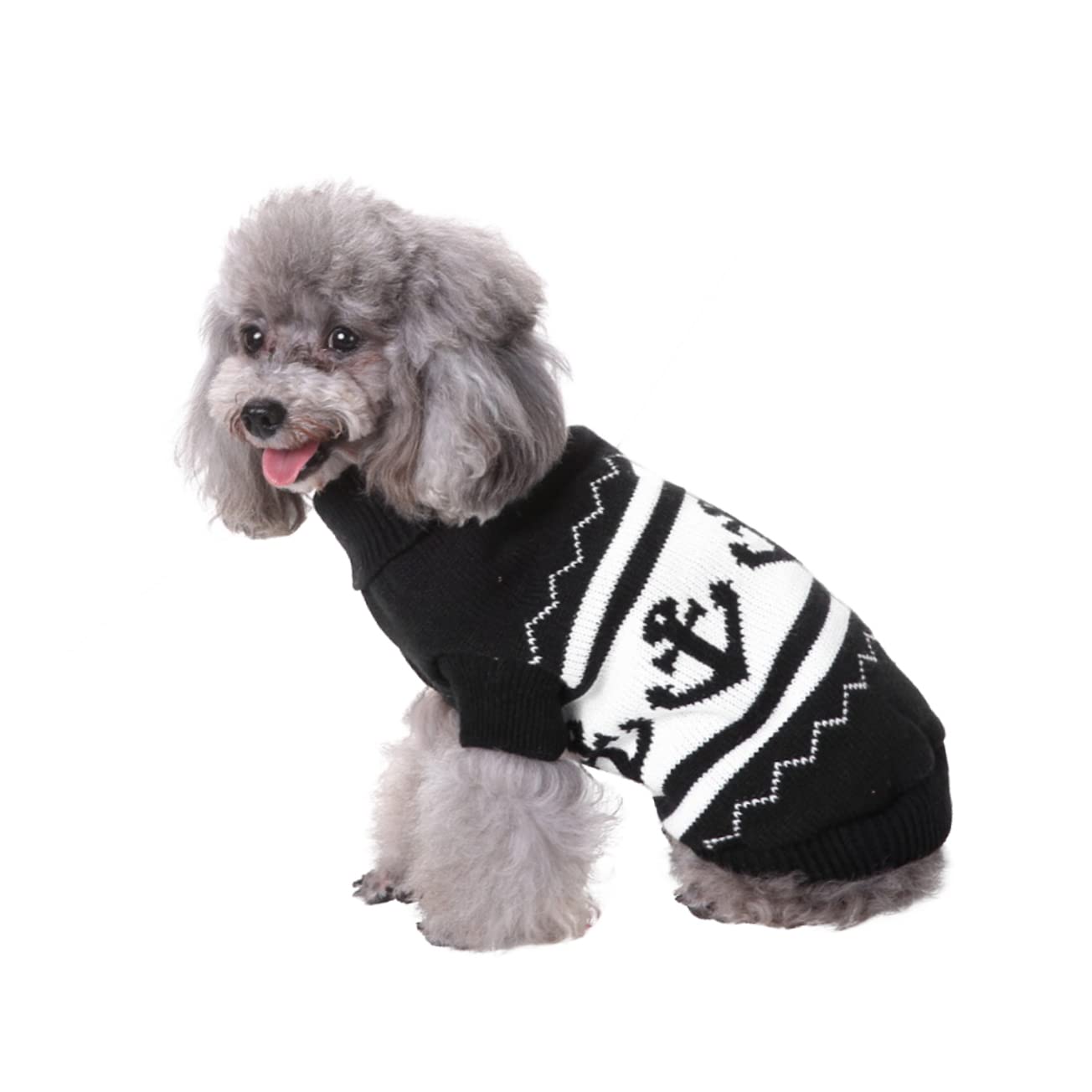 Beaupretty 3 Pièces Vêtements De Chien Manteau De Chien De Noël Chandails à Col Roulé Costumes De Mignon Pull De Noël Chandails De Mignon Manteau d'hiver Chef