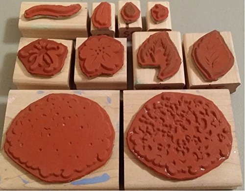Stamping Up! Definitely Decorative Hydrangea Wooden Rubber Stamp Set Of 10 - 1998 #TOP1