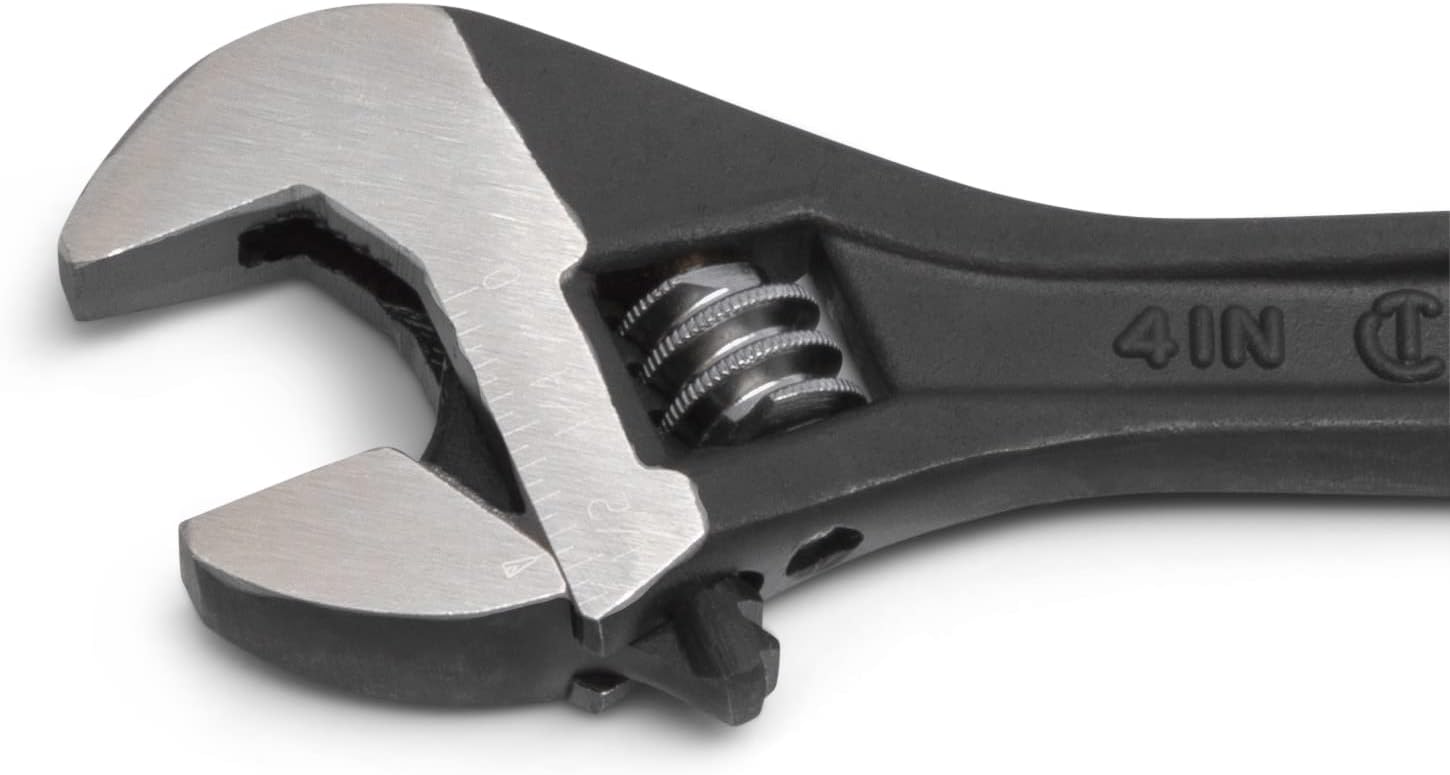 Crescent 4-Inch Adjustable Wrench - Versatile Black Oxide Tool on Card