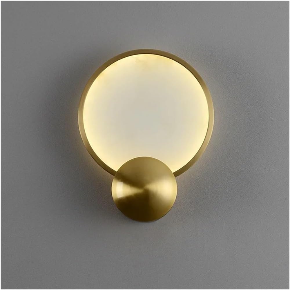 Modern Copper Wall Sconce Chinese Style Living Room Aisle Bedroom Bedside Decorative Lamp Fixture