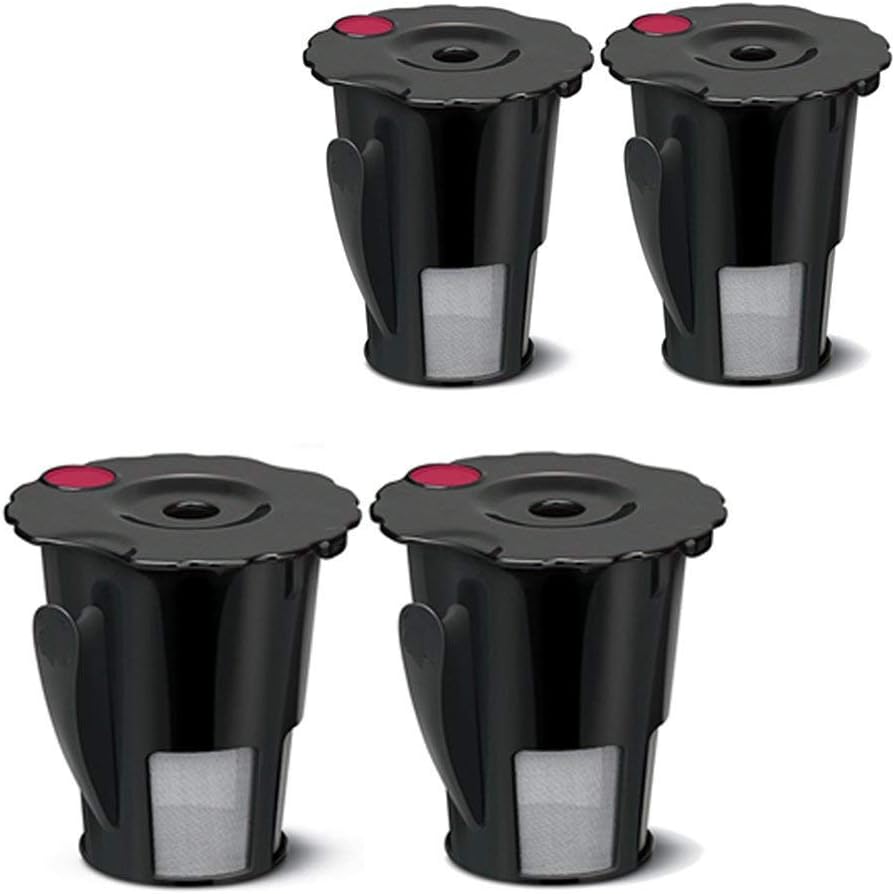 joystarSmall Coffee Filter Black Reusable Coffee Filter for Keurig 119367 2.0 My K-Cup Updated Model:K200/K300/K400/K500 Black 43235-47314