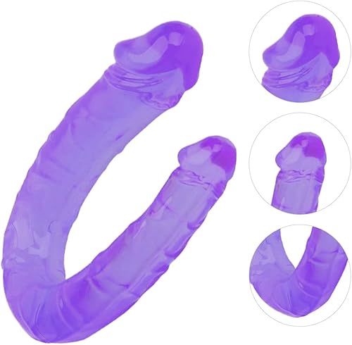 Miniatura 3 de Juguete sexual para adultos, impermeable, doble dongs, sexo, realista, consolador de pene de polla, anal, tapón de glúteos, masajeador de punto G,