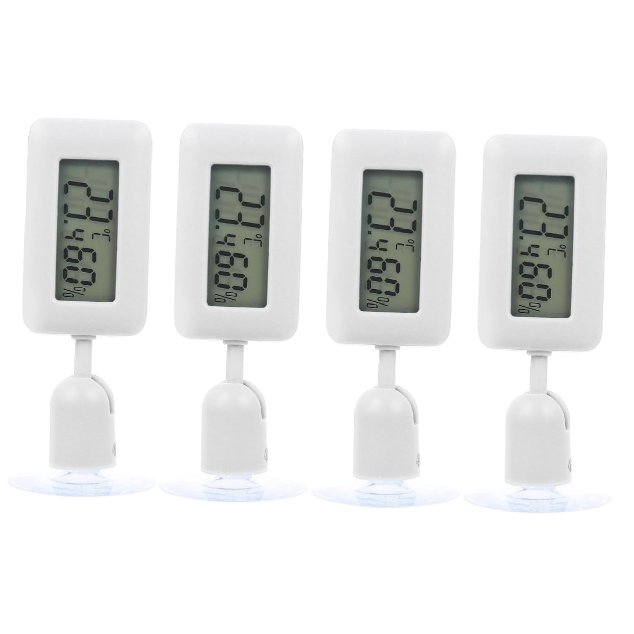 WOONEKY 4stücke Reptile Thermometer Mit Großem Display Und Saugnapf Präziser Temperaturmesser Für Reptilien Und Terrarienanwendungen Installieren Und Platzsparend