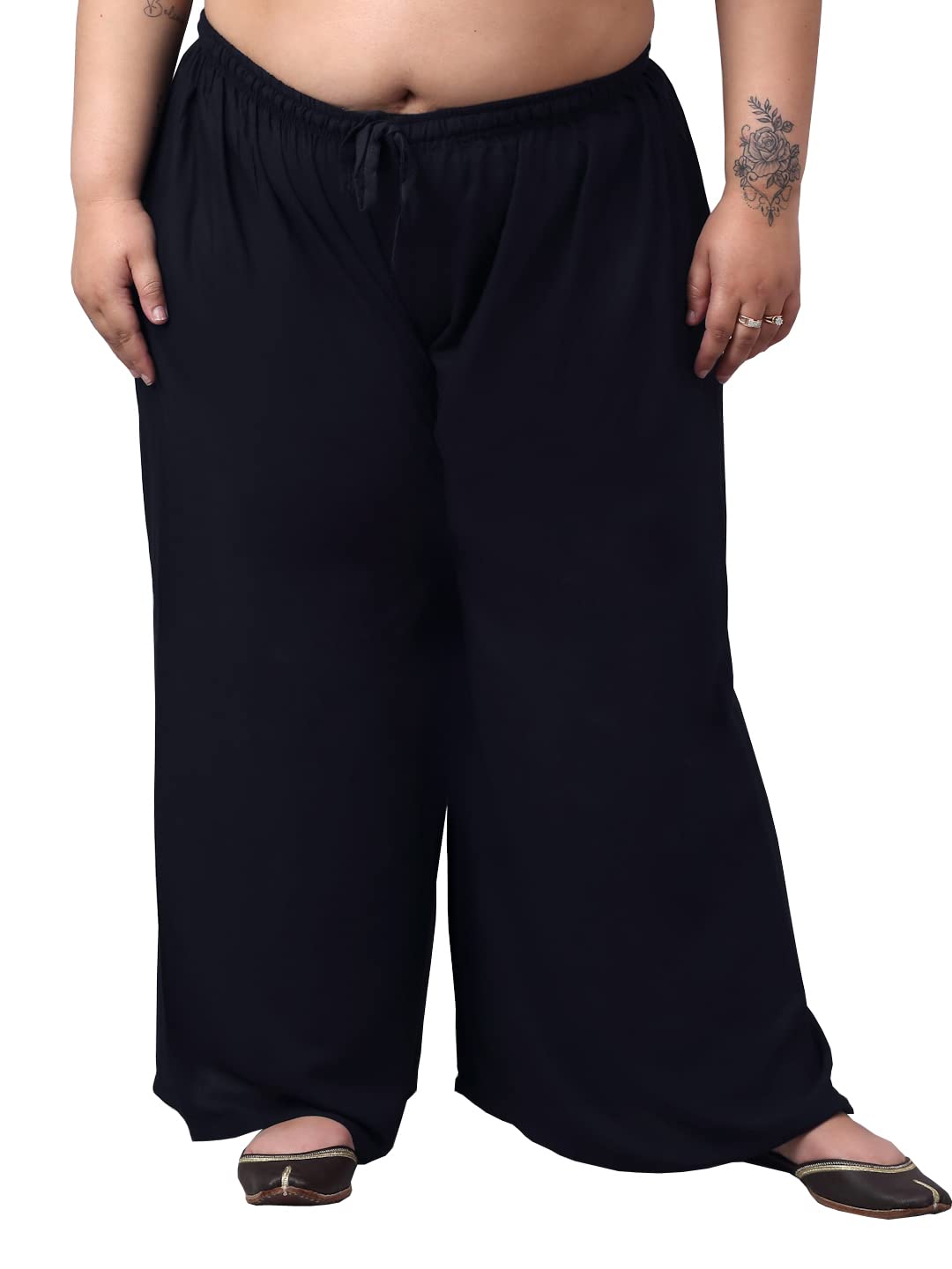 TREND LEVEL Plus Size Rayon Solid Relaxed Loose Fit Palazzo for Women's and Girls (Available Size S,M,L,XL,3XL,4XL,5XL,6XL,7XL,8XL,9XL,10XL,