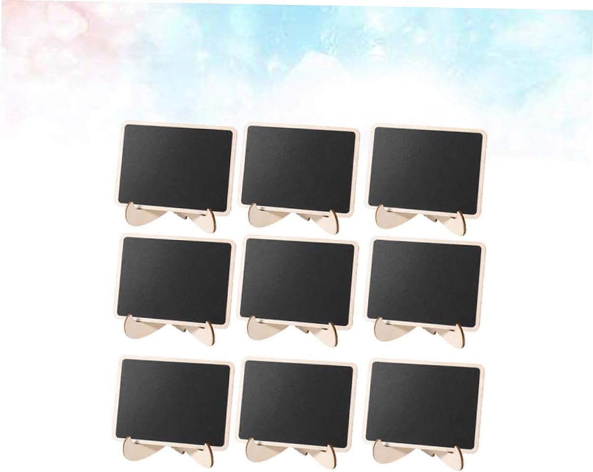 3sets Mini Chalkboards with Support Message Board Signs for Weddings Parties Table Place Cards Crafts and Restaurant Decor 12pcs*3