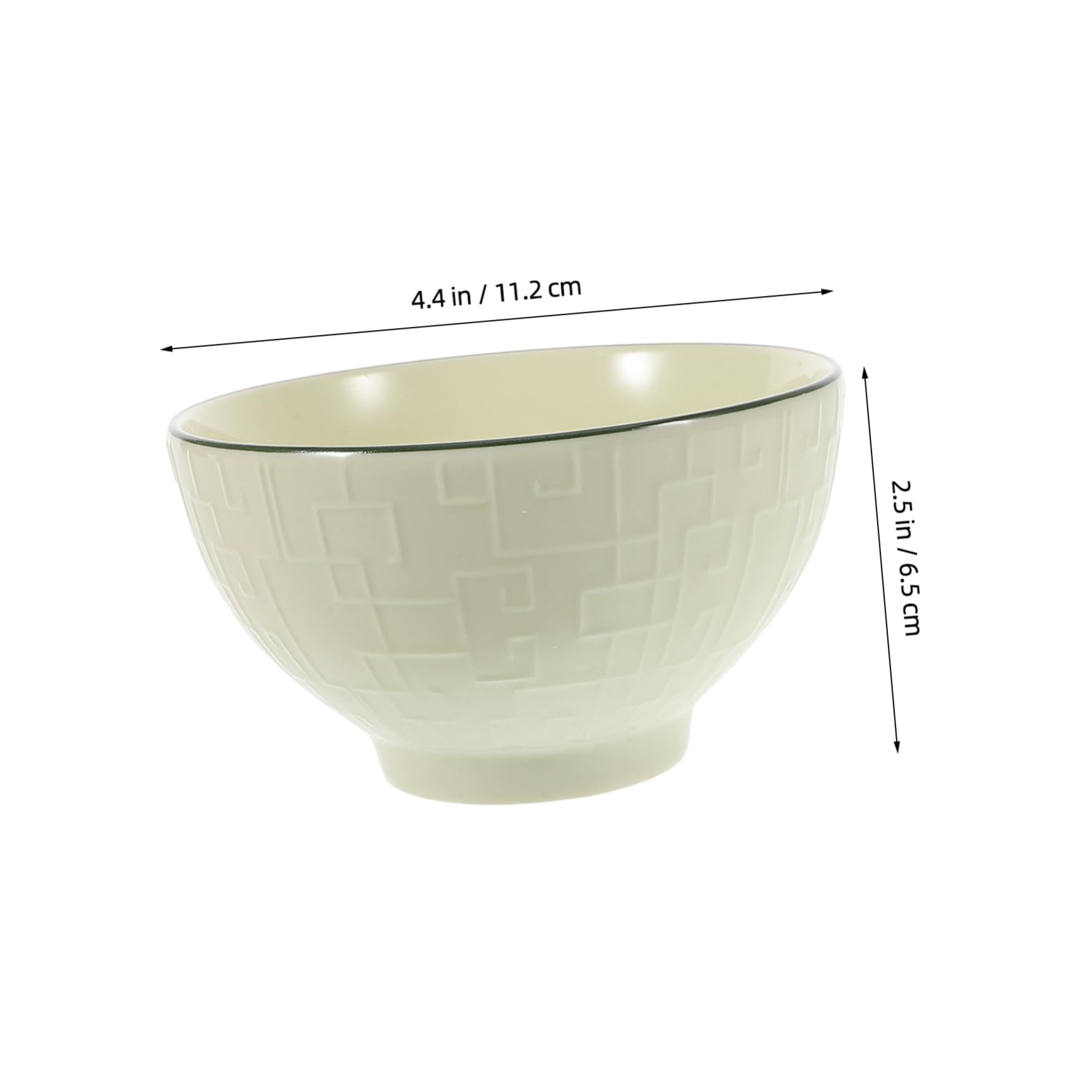 Tazón de Sopa de Cerámica Verde, Juego de 3 Piezas para Cocina