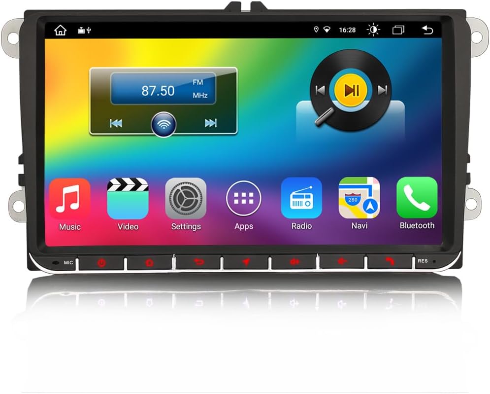 Autoradio Android 9″ CarPlay VW Golf 5/6 - 8 Core 64GO