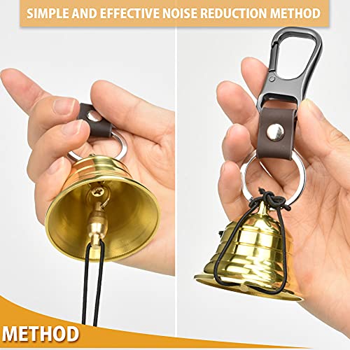 NedFoss 2" Loud Bear Bell with Whistle Set for Hikers, 3 in 1 Hiking