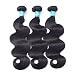 HiMei Hair 7A Brazilian Body Wave 3 Bundles Natural Black Brazilian Hair Bundles Virgin Human Hair Bundles Human Hair Weave (14 16 18inch)