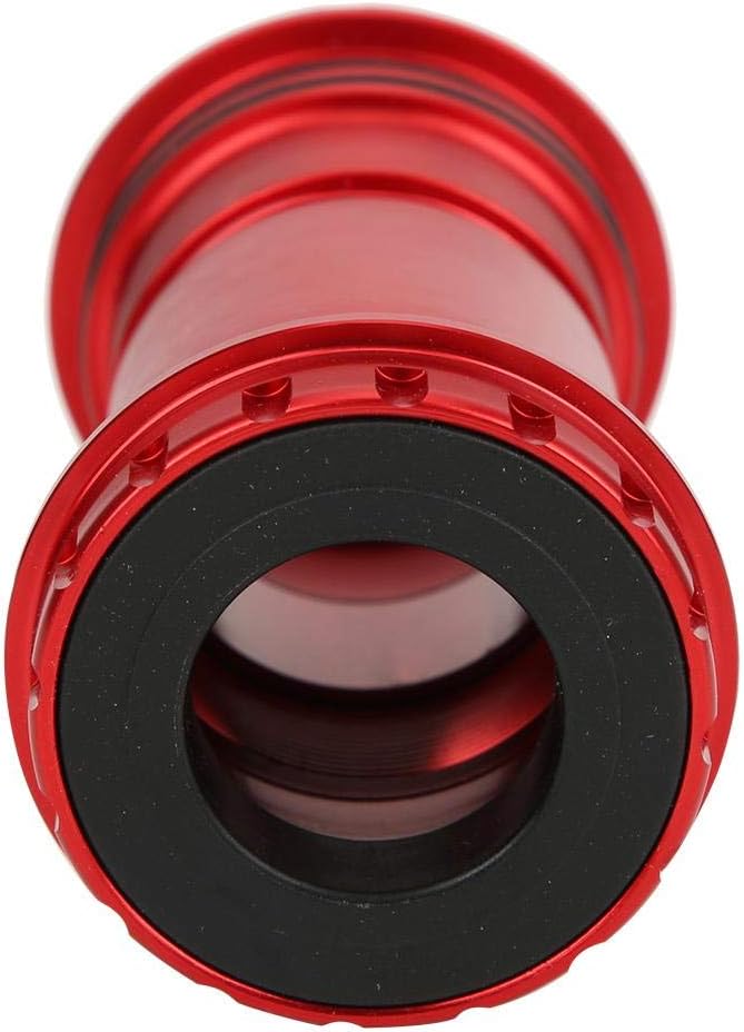 Alloy Thread BB30 Bike Bottom Bracket, BB Bottom Bracket, Screw-in Locking for 24/24mm Crankset 42mm Frame Shell(red)