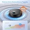 Ultenic T20Pro Robot Aspirapolvere Lavapavimenti con Mappatura 10000Pa, 200Min, Autosvuotamento 3.5L, Navigazione LiDAR Rilevamento Ostacoli, Aspirapolvere Robot Lavapavimenti con Controllo App/Alexa